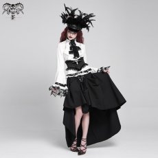 画像3: Gothic big flared sleeves bandage / ブラウス【Devil Fashion】 (3)