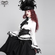 画像5: Gothic big flared sleeves bandage / ブラウス【Devil Fashion】 (5)