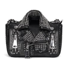 画像7: Heavy Metal Leather Jacket Bag / ショルダーバッグ【Devil Fashion】 (7)