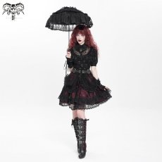 画像3: Black Cross pattern / ブラウス【Devil Fashion】 (3)