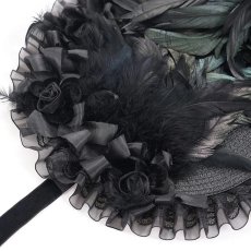 画像11: Black Gothic Headband / ボンネット【Devil Fashion】 (11)