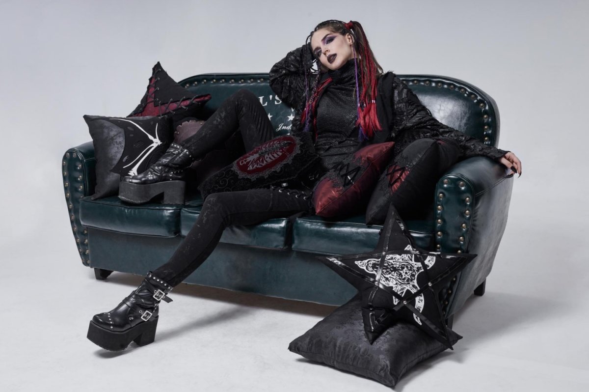 画像5: Skeleton printing coffin / クッション【Devil Fashion】 (5)