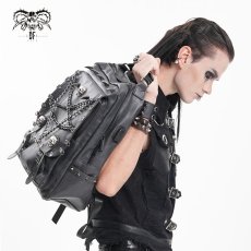 画像9: Punk inverted leather backpack / 高機能バックパック【Devil Fashion】 (9)