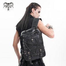 画像6: Punk inverted leather backpack / 高機能バックパック【Devil Fashion】 (6)