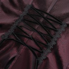 画像11: Wine Glossy Velvet Swallowtail / ブラウス【Devil Fashion】 (11)