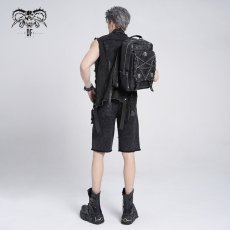 画像4: Punk inverted leather backpack / 高機能バックパック【Devil Fashion】 (4)