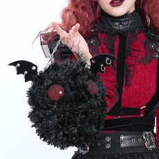 画像1: Gothic Curly Briquette Devil Round Bag / ショルダーバッグ【Devil Fashion】 (1)