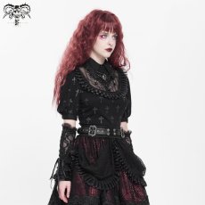 画像6: Black Cross pattern / ブラウス【Devil Fashion】 (6)