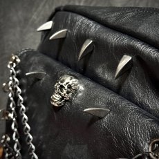 画像17: Punk inverted leather backpack / 高機能バックパック【Devil Fashion】 (17)
