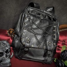 画像16: Punk inverted leather backpack / 高機能バックパック【Devil Fashion】 (16)