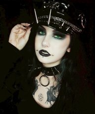 画像8: Military uniform punk hat / ミリタリーキャップ【Devil Fashion】 (8)