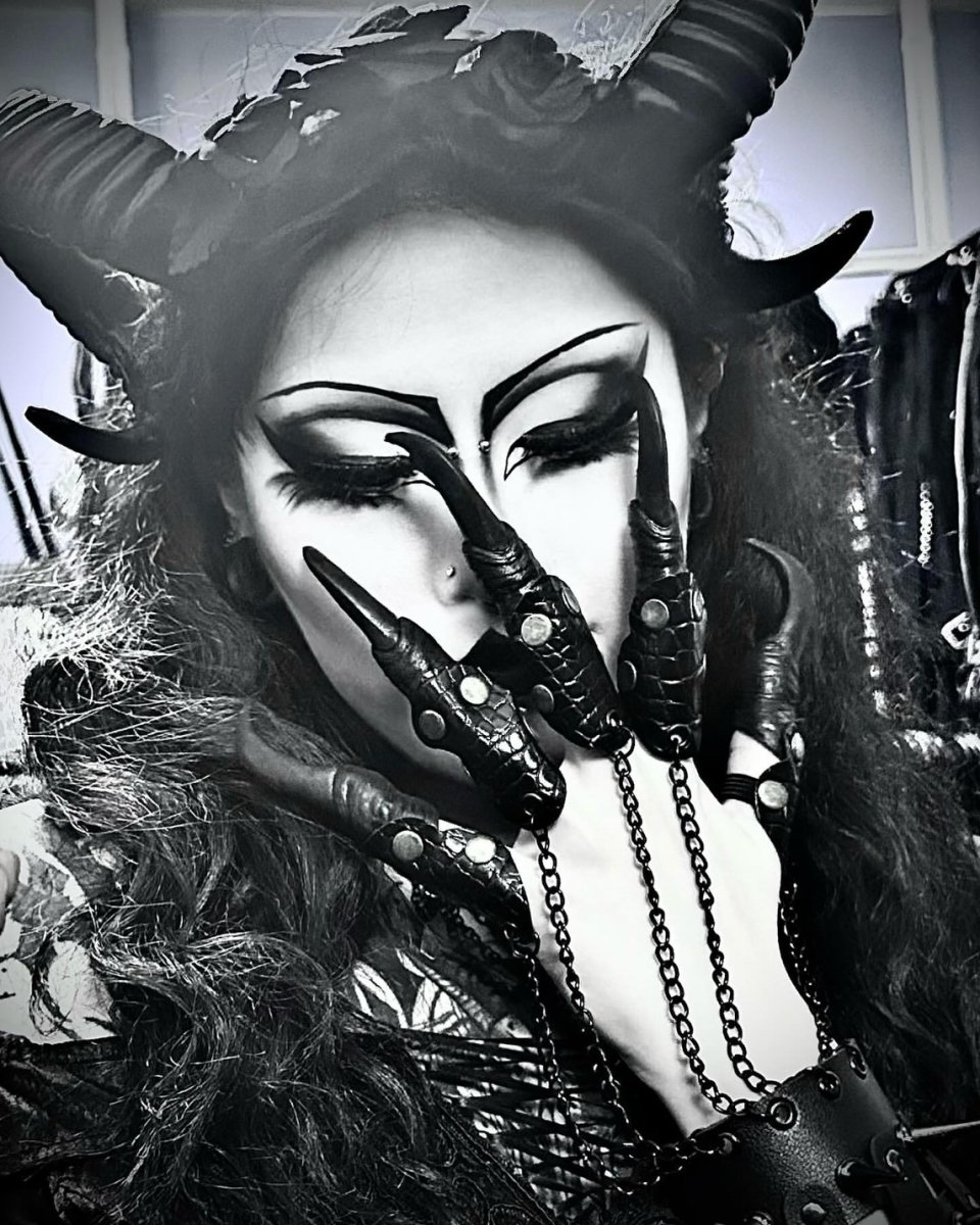 画像11: Gothic horns rose headband / カチューシャ【Devil Fashion】 (11)