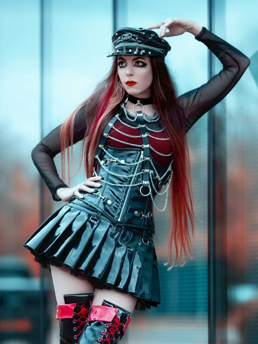 画像11: Military uniform punk hat / ミリタリーキャップ【Devil Fashion】 (11)