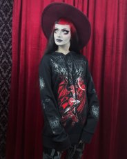 画像1: 【Mens】Cusp Of Bathory Hoodie / 蝙蝠伯爵夫人  / パーカー【KILL STAR x ALCHEMY】 (1)