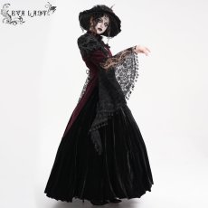 画像2: Gothic slit bowtie straw hat / ハット【Devil Fashion】 (2)