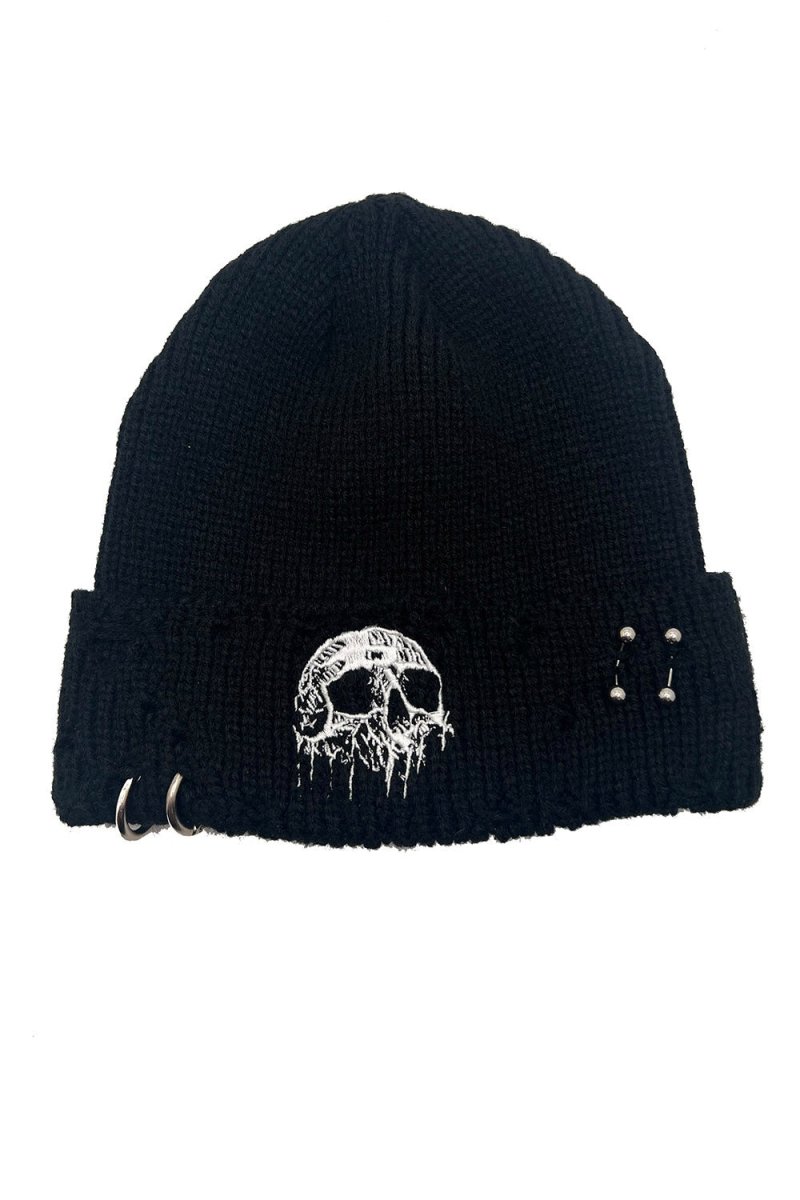 画像5: Distressed Pierced / Skull Drip / ビーニー【VampireFreaks】 (5)