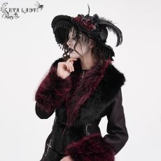 画像3: Gothic slit bowtie straw hat / ハット【Devil Fashion】 (3)