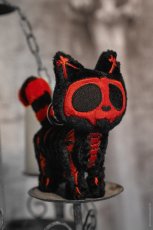 画像1: Blood Skelekitty Plush Keychain / ぬいぐるみキーホルダー【VampireFreaks】 (1)