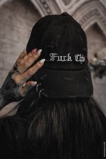 画像4: Fuck This Pierced Baseball Cap / Fuck This / キャップ【VampireFreaks】 (4)