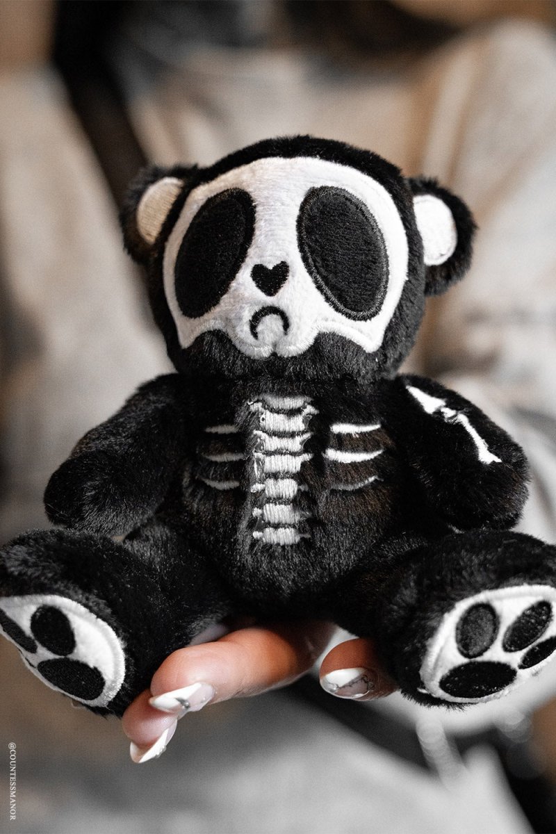 画像4: ⚡期間限定SALE⚡Grumpy Bones Bear Plush Keychain / ぬいぐるみキーホルダー【VampireFreaks】 (4)