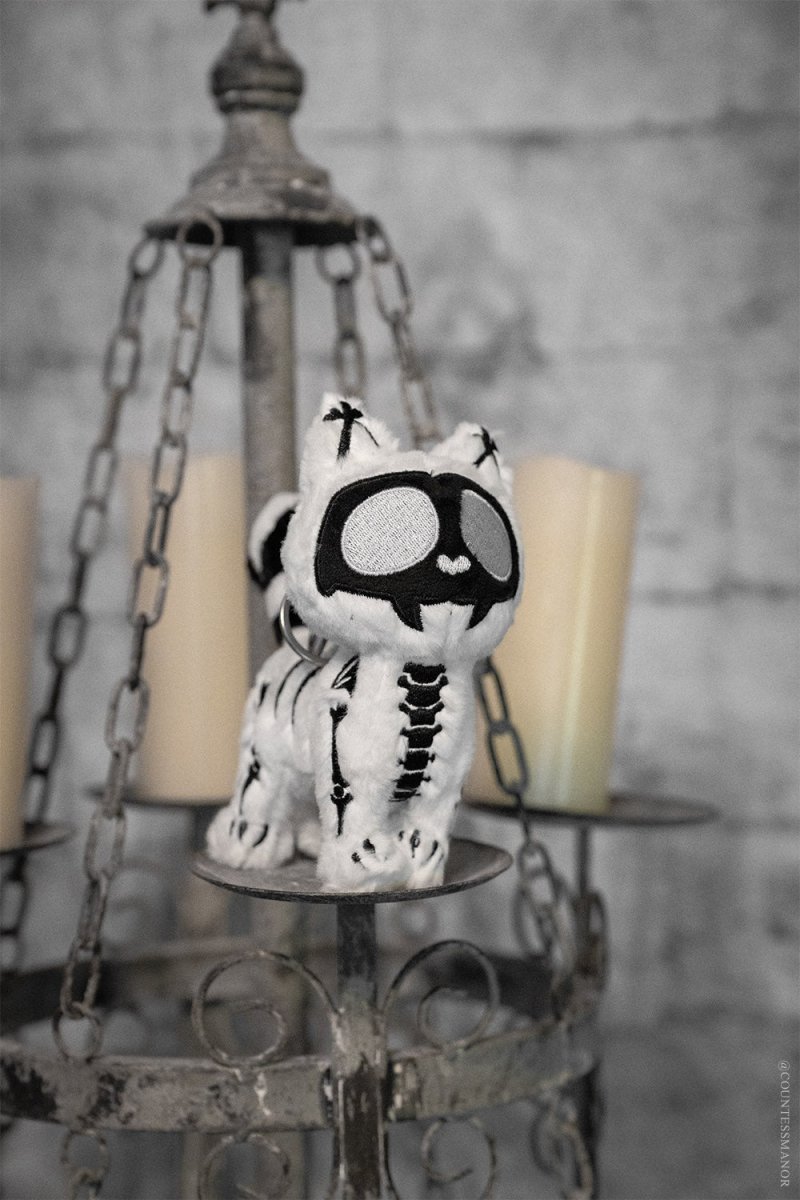 画像4: ⚡期間限定SALE⚡X-Ray Skelekitty Plush Keychain / ぬいぐるみキーホルダー【VampireFreaks】 (4)