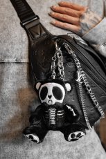 画像1: ⚡期間限定SALE⚡Grumpy Bones Bear Plush Keychain / ぬいぐるみキーホルダー【VampireFreaks】 (1)