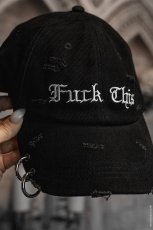 画像7: Fuck This Pierced Baseball Cap / Fuck This / キャップ【VampireFreaks】 (7)