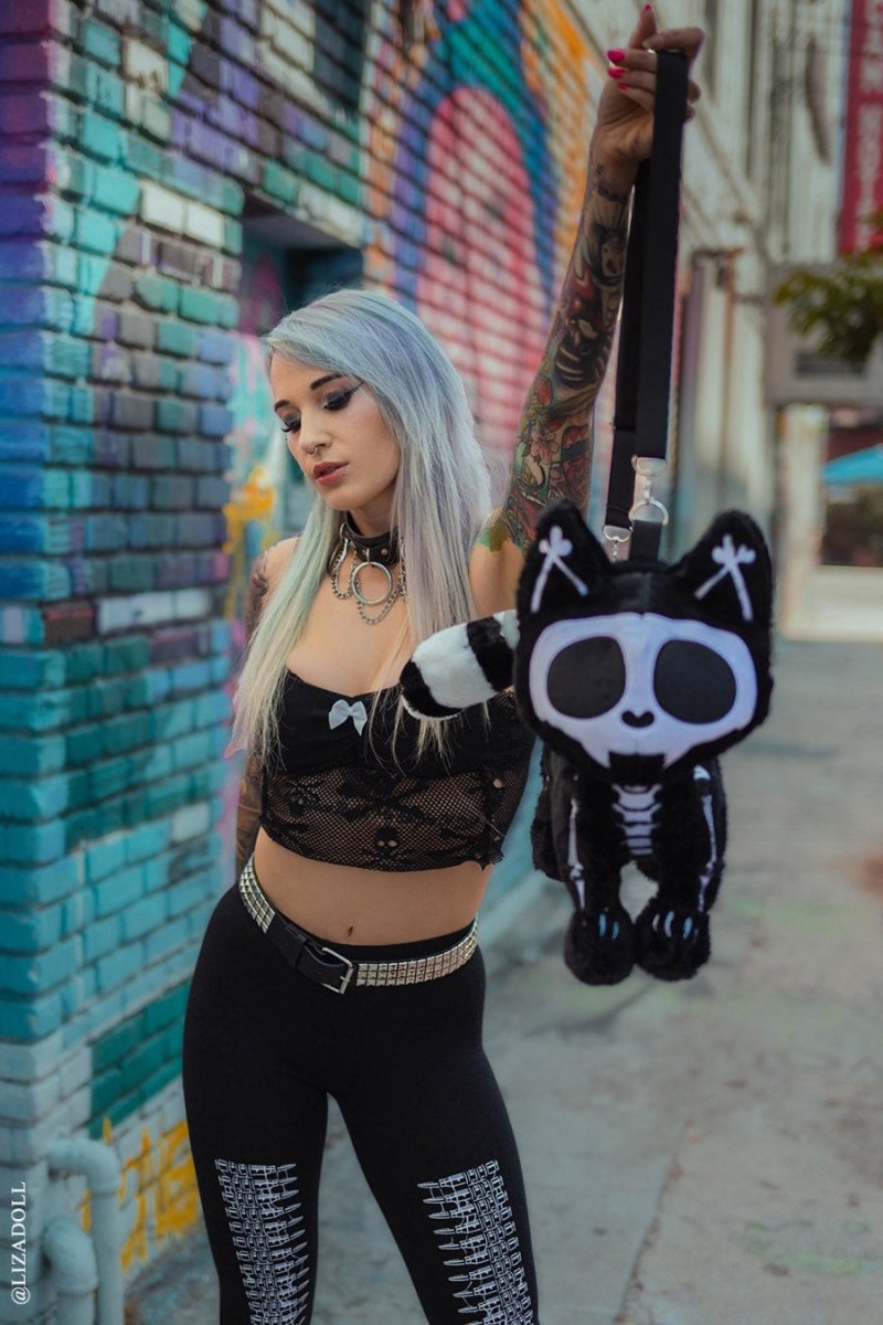 画像30: Skelekitty Purse / ぬいぐるみバッグ【VampireFreaks】 (30)