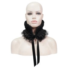 画像6: Dark grained plush neckerchief / ネックウォーマー / ヘッドドレス【Devil Fashion】 (6)
