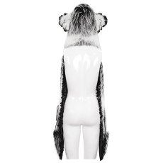画像11: Long Hair Cat Ears Punk Hooded Scarf / フード付きマフラー【Devil Fashion】 (11)