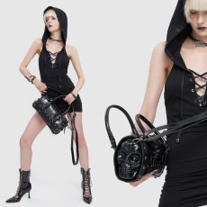 画像7: Skull rectangular Bag / ハンドバッグ【Devil Fashion】 (7)