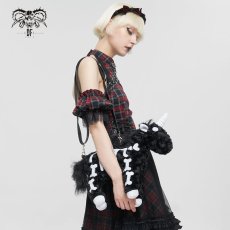 画像1: Skull Unicorn Plush Bag / ぬいぐるみショルダーバッグ【Devil Fashion】 (1)