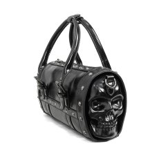 画像1: Skull rectangular Bag / ハンドバッグ【Devil Fashion】 (1)