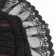 画像9: Gothic black and red lace small umbrella / レースパラソル / 傘【Devil Fashion】 (9)