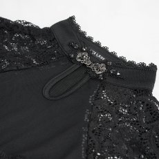 画像9: Cheongsam Gothic T-Shirt / ブラウス【Devil Fashion】 (9)