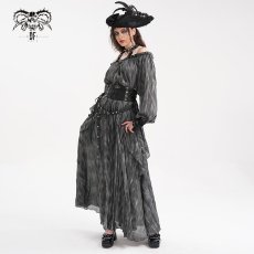 画像4: Halter neck off shoulder long sleeve loose T-shirt / ブラウス【Devil Fashion】 (4)