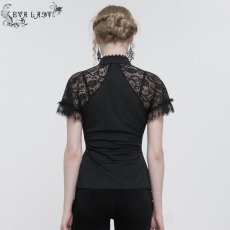 画像5: Cheongsam Gothic T-Shirt / ブラウス【Devil Fashion】 (5)