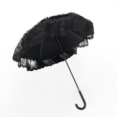 画像7: Gothic black and red lace small umbrella / レースパラソル / 傘【Devil Fashion】 (7)