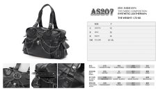 画像11: Punk Ghost head spikes leather bag / ハンドバッグ【Devil Fashion】 (11)