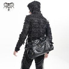 画像4: Punk Ghost head spikes leather bag / ハンドバッグ【Devil Fashion】 (4)