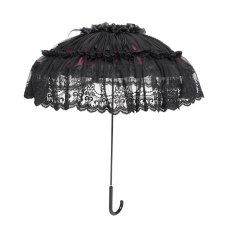 画像6: Gothic black and red lace small umbrella / レースパラソル / 傘【Devil Fashion】 (6)