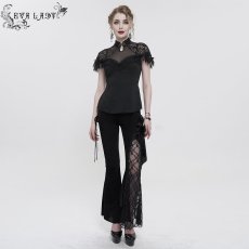 画像3: Cheongsam Gothic T-Shirt / ブラウス【Devil Fashion】 (3)