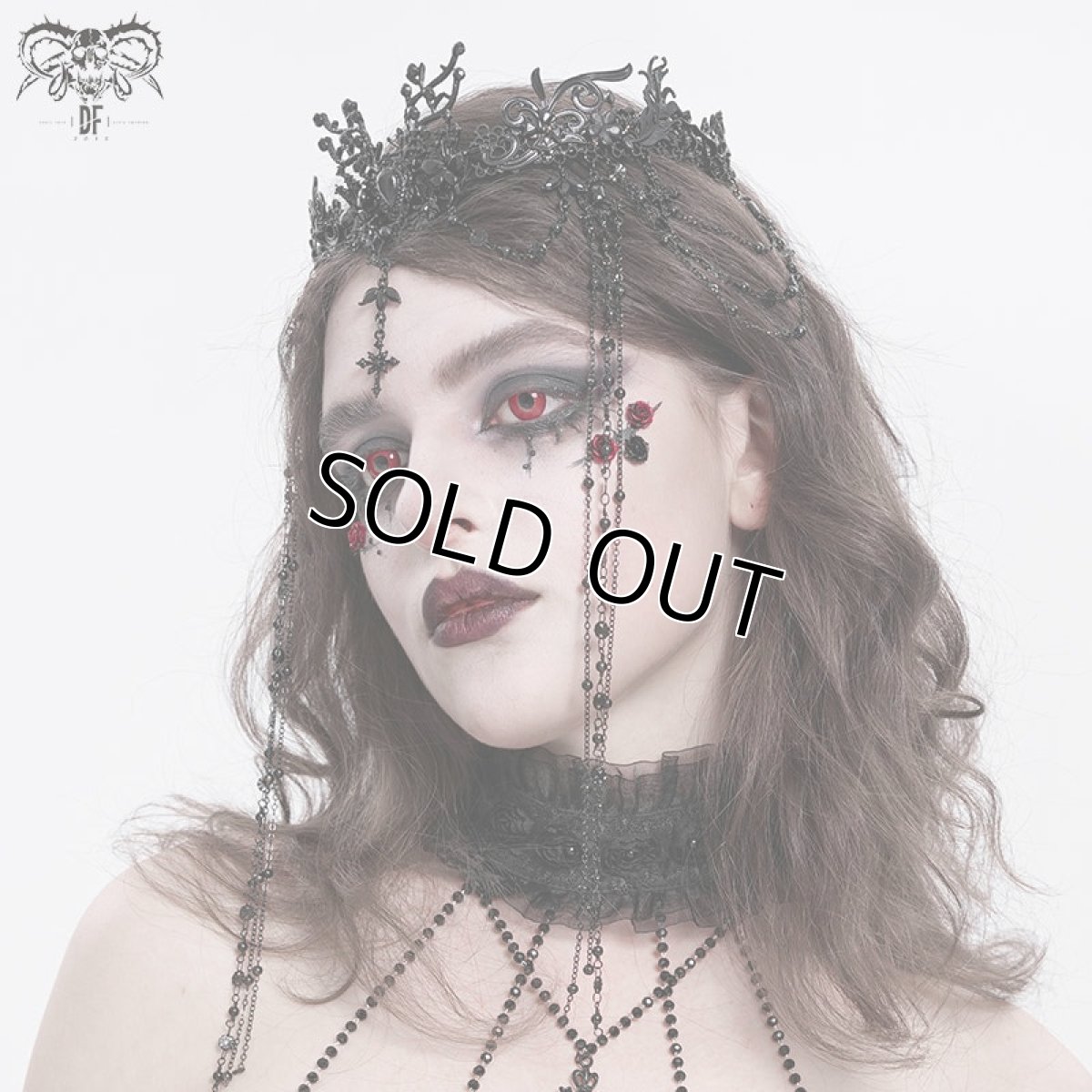 画像3: Tassel eyebrow pendant Gothic crown / ティアラ【Devil Fashion】 (3)