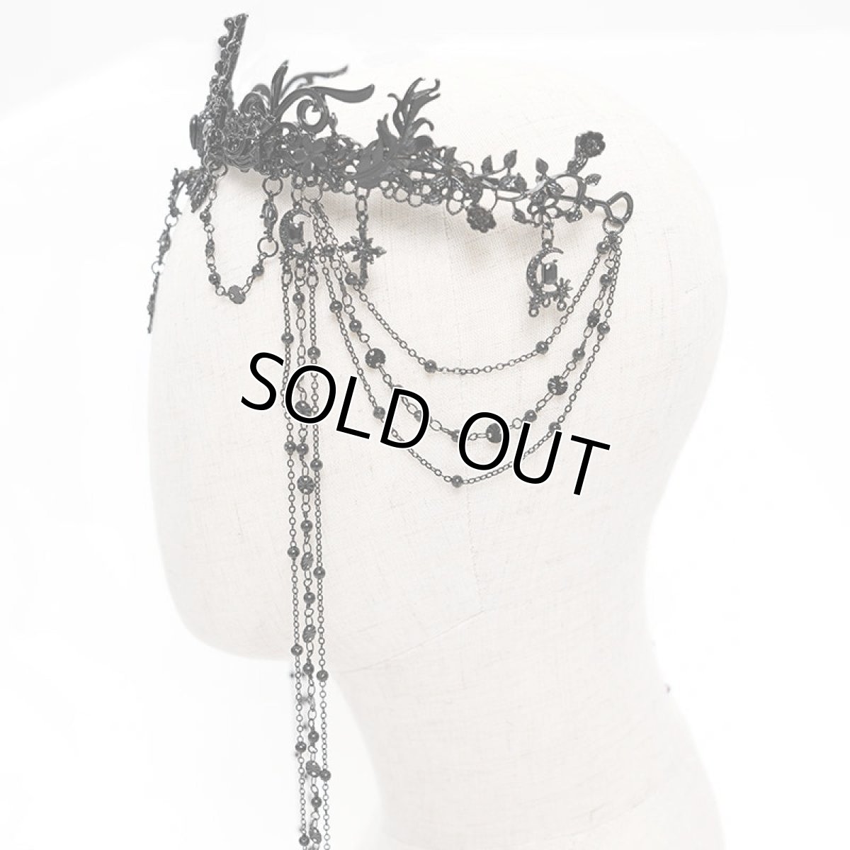 画像8: Tassel eyebrow pendant Gothic crown / ティアラ【Devil Fashion】 (8)
