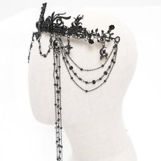 画像8: Tassel eyebrow pendant Gothic crown / ティアラ【Devil Fashion】 (8)