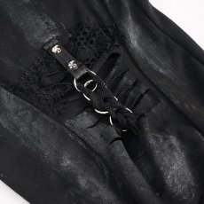 画像12: Distressed burnt out hand-painted trousers / ジョガーパンツ【Devil Fashion】 (12)
