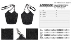 画像10: Black Gothic chain shoulder bag / ショルダーバッグ【Devil Fashion】 (10)