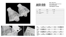 画像10: Black Thread Embroidered White Gothic oversleeves / 付け袖【Devil Fashion】 (10)