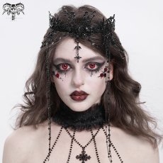 画像2: Tassel eyebrow pendant Gothic crown / ティアラ【Devil Fashion】 (2)