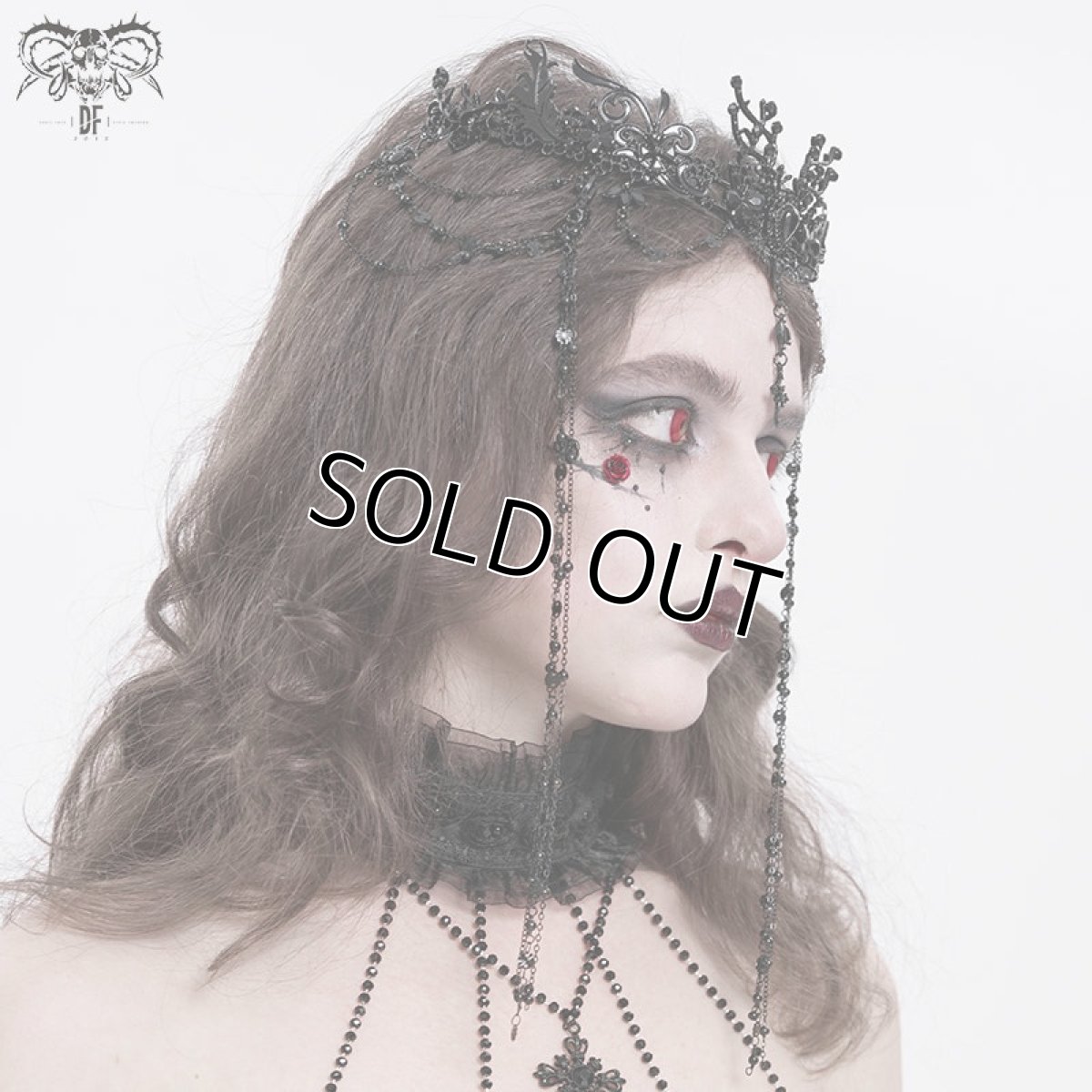 画像4: Tassel eyebrow pendant Gothic crown / ティアラ【Devil Fashion】 (4)